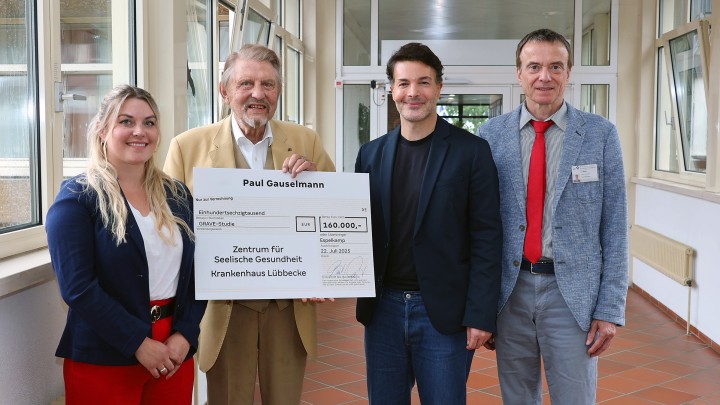 >Paul Gauselmann spendet 160.000 Euro für psychische Gesund-heit