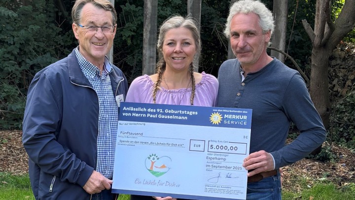 Merkur Service spendet 5000 Euro für Hospizverein